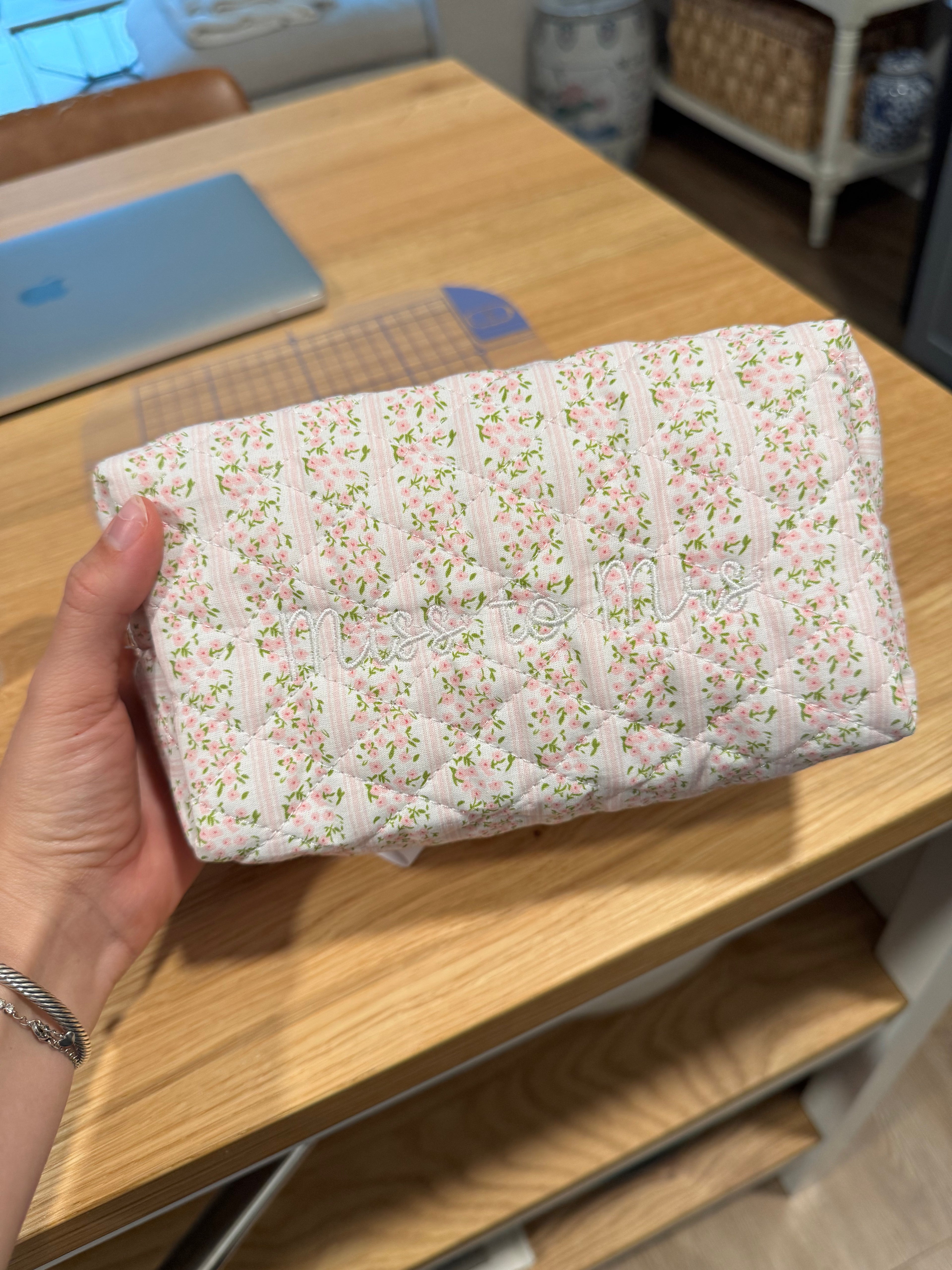 Monogrammed Cosmetics Bag