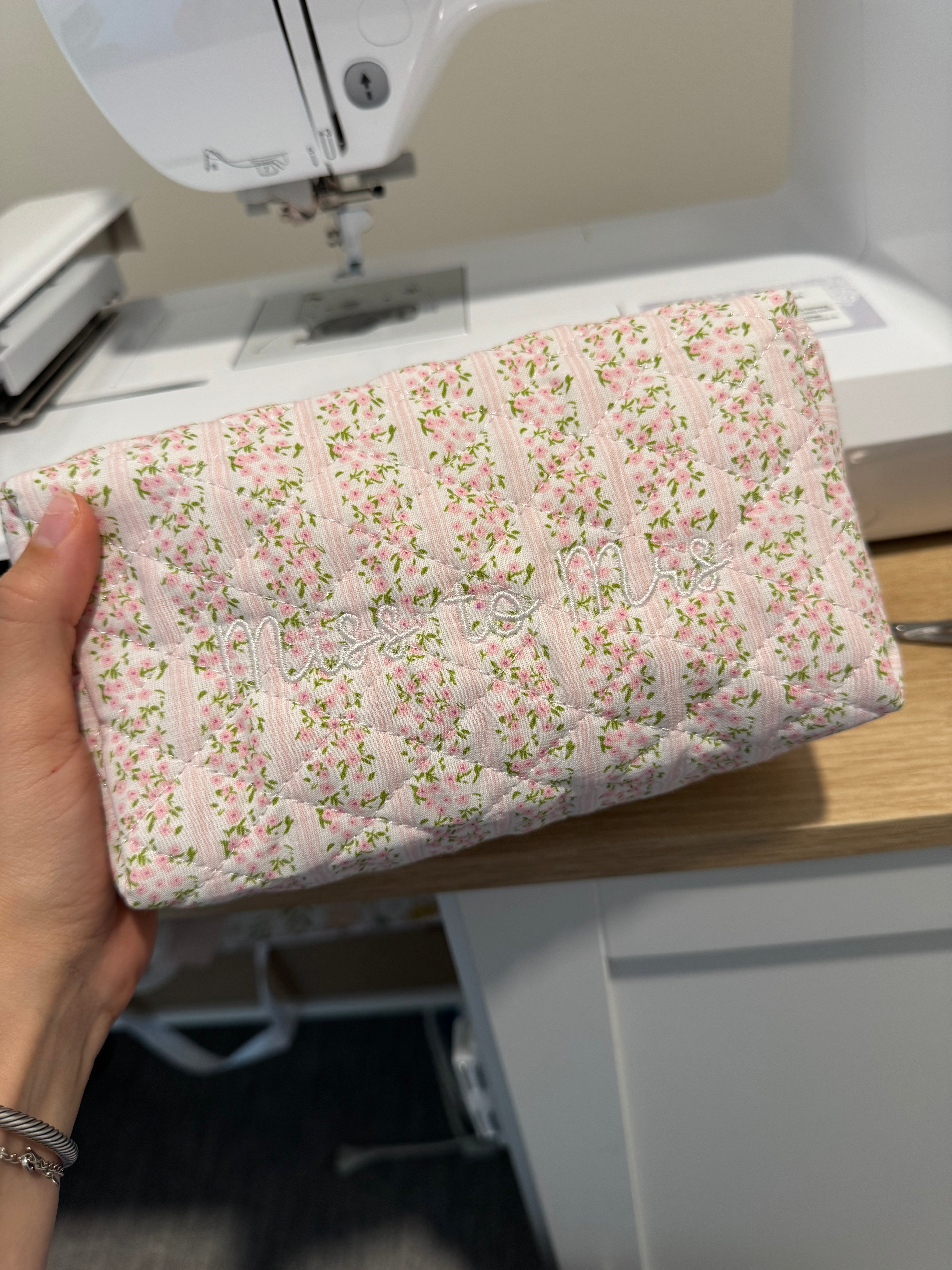 Monogrammed Cosmetics Bag