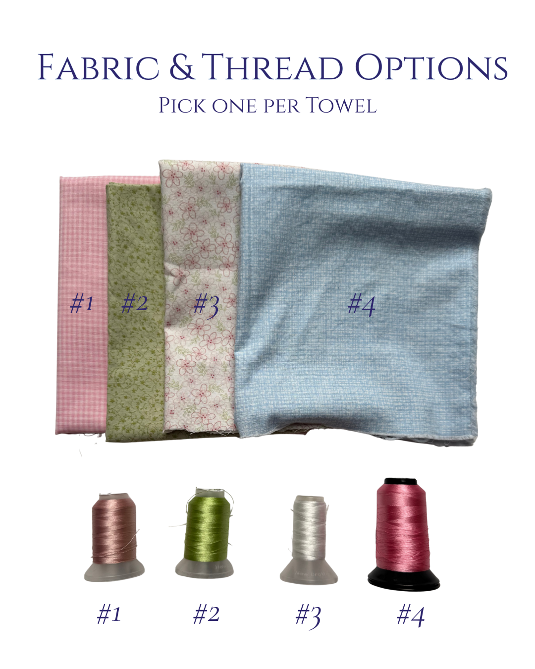 Scalloped Monogrammed Hand Towels