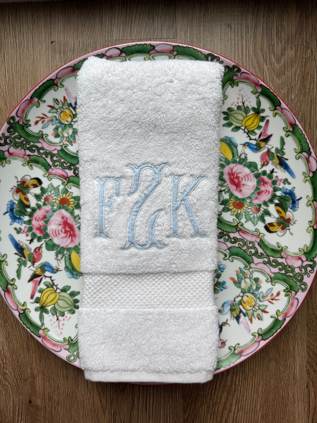 Monogrammed Appliqué Hand Towel - Individual