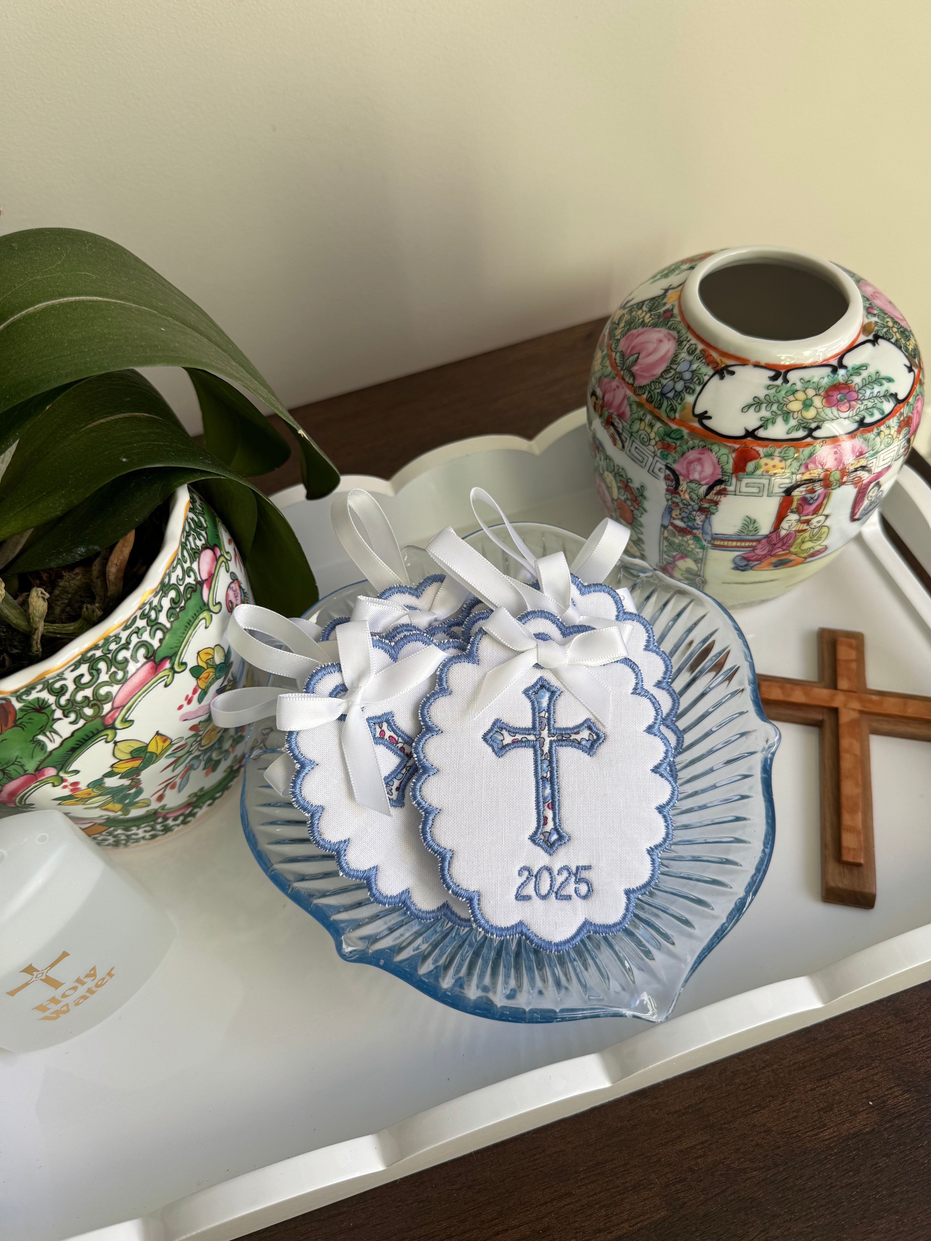 Liberty London Appliqué Cross Ornaments