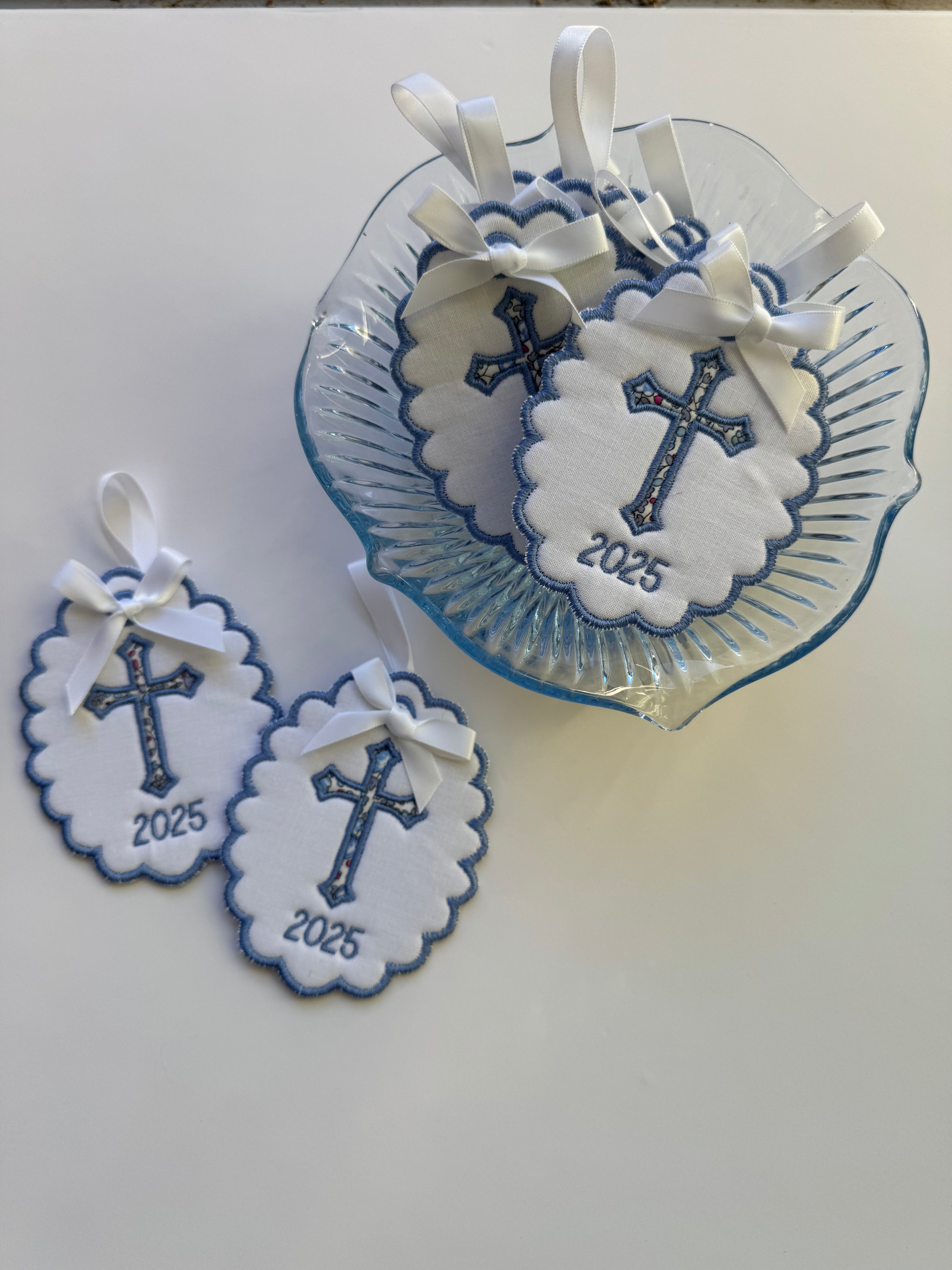 Liberty London Appliqué Cross Ornaments
