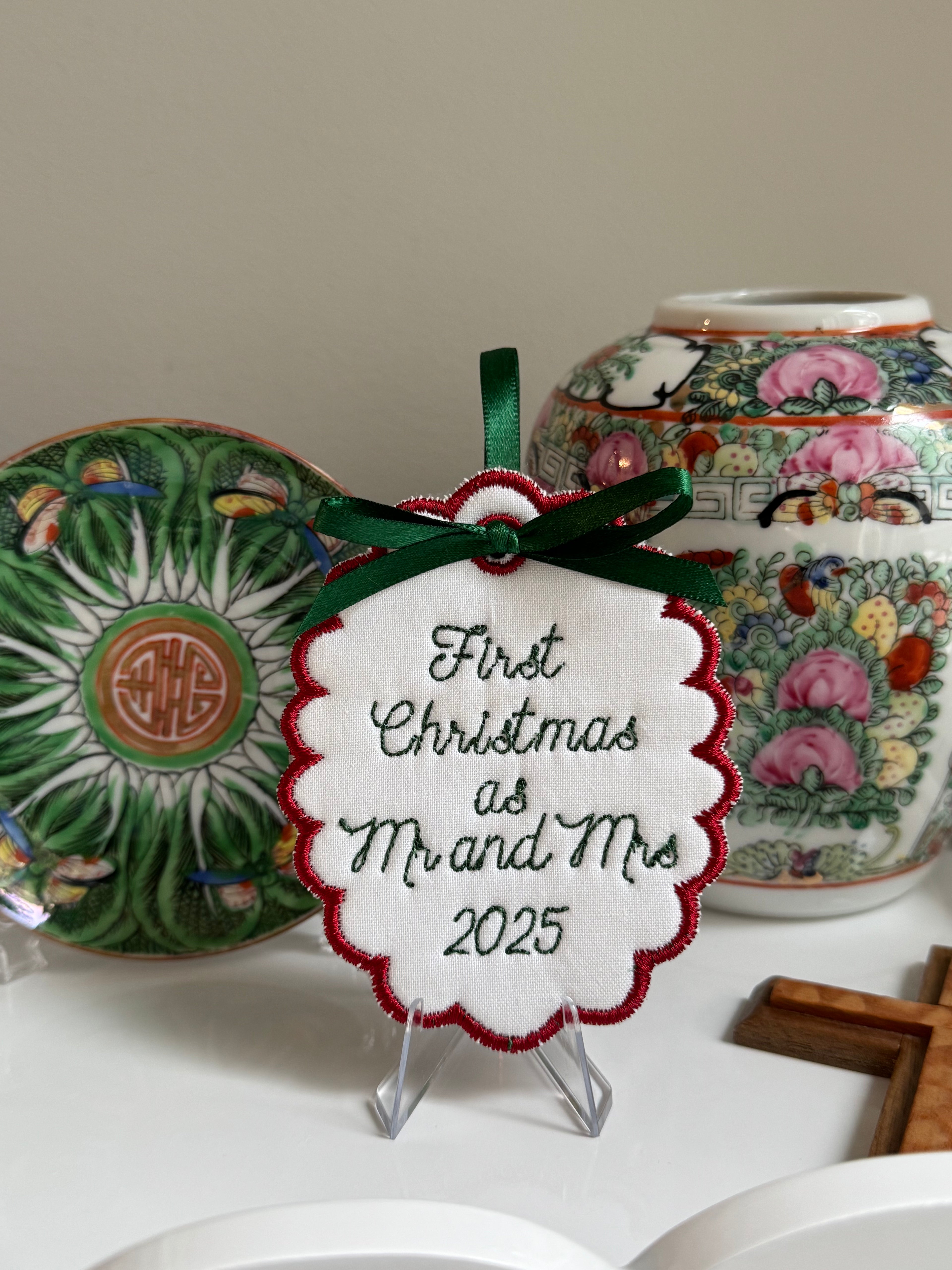 First Christmas as Mr. & Mrs. Ornament