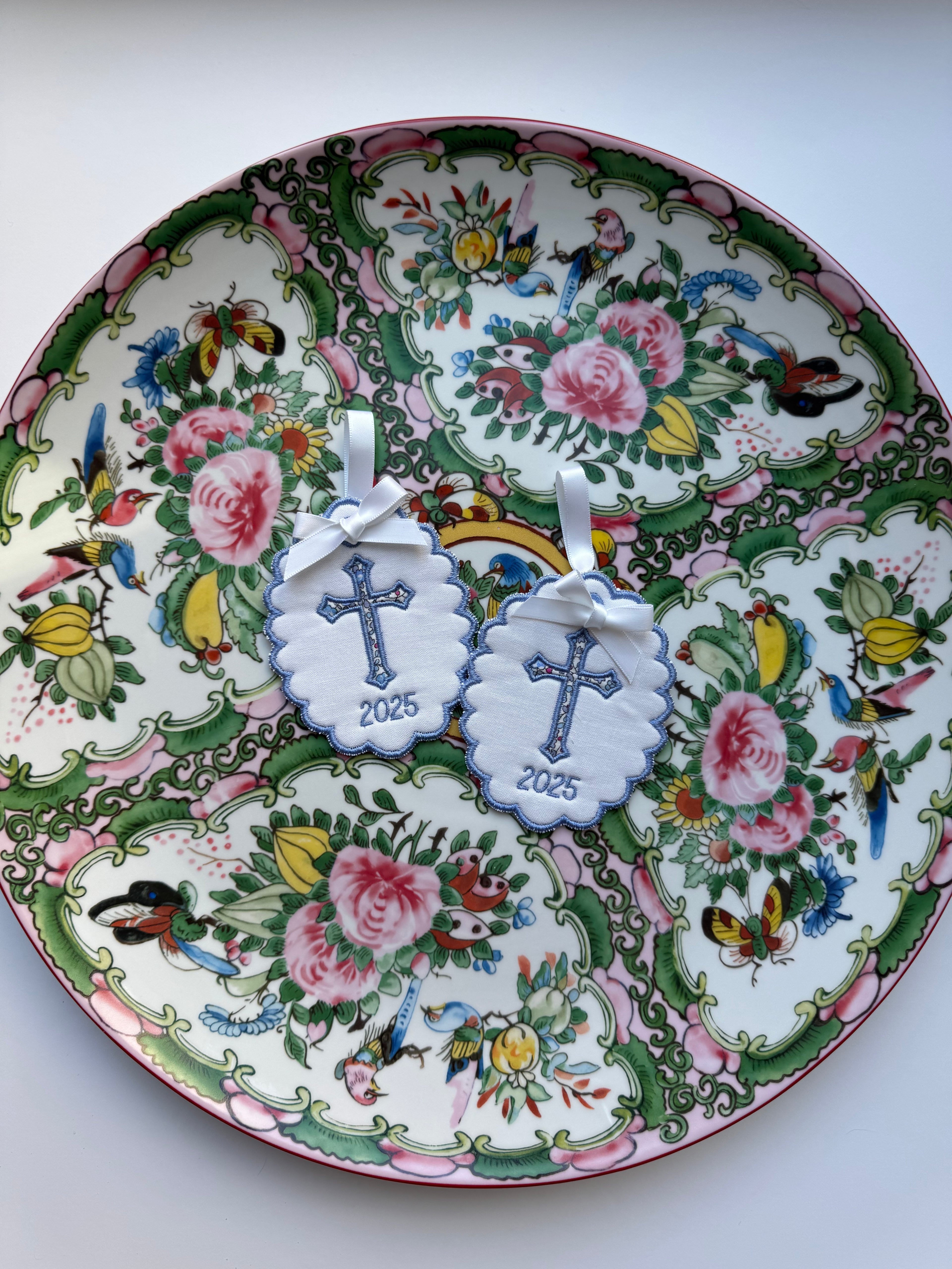 Liberty London Appliqué Cross Ornaments