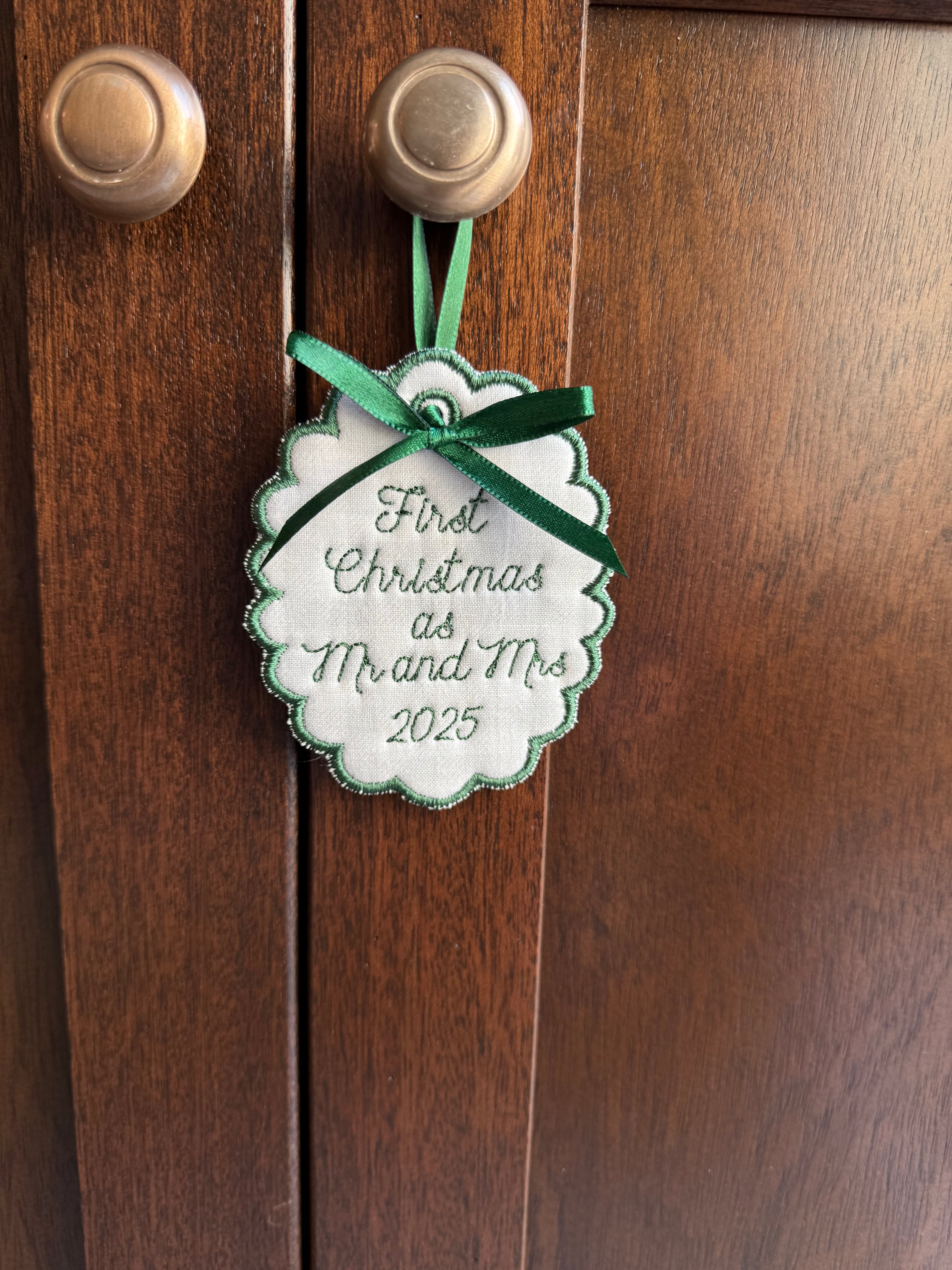 First Christmas as Mr. & Mrs. Ornament