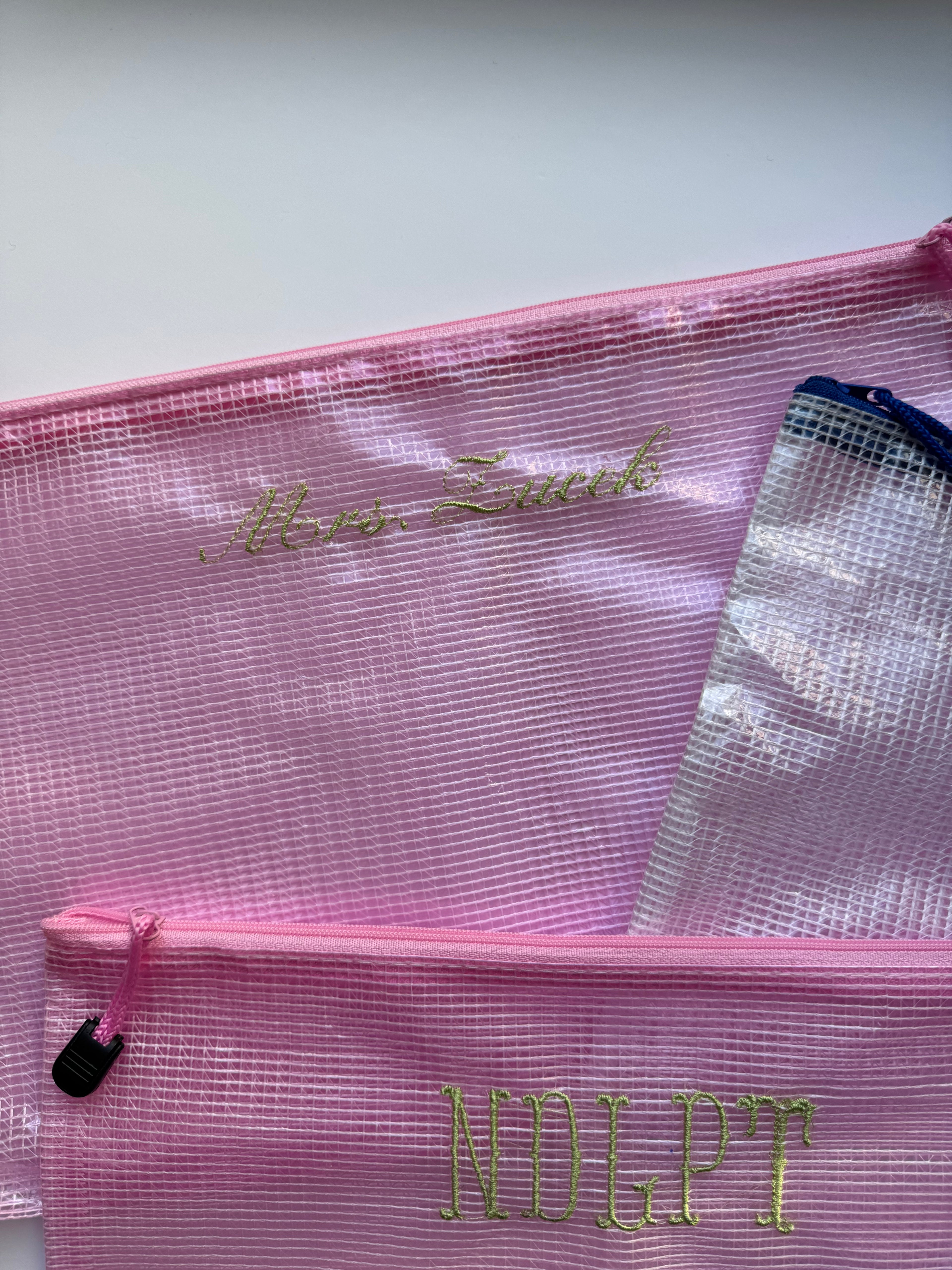 Monogrammed Project Bags